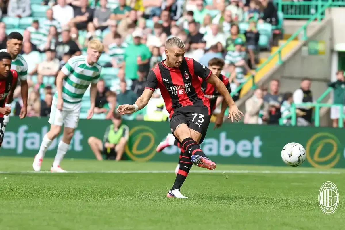 Camarda Selamatkan Milan dengan Dua Gol dalam Laga Imbang Lawan Celtic